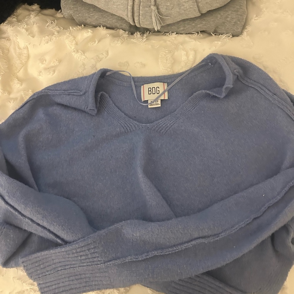 BDG Soft Blue Knit Pullover